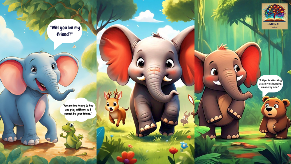 The Lonely Elephant and His New Friends - A Heartwarming Moral Story