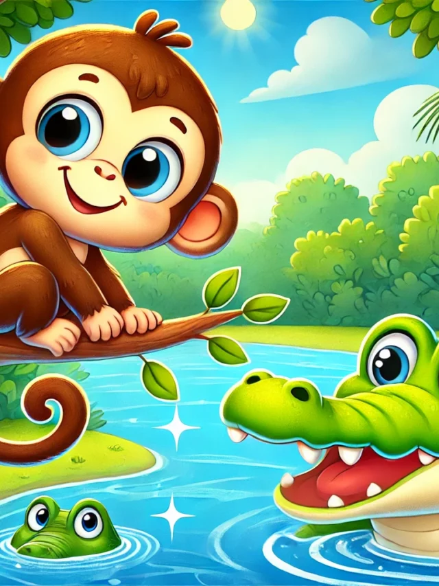 Monkey and the Crocodile | A Famous Panchatantra Moral Story