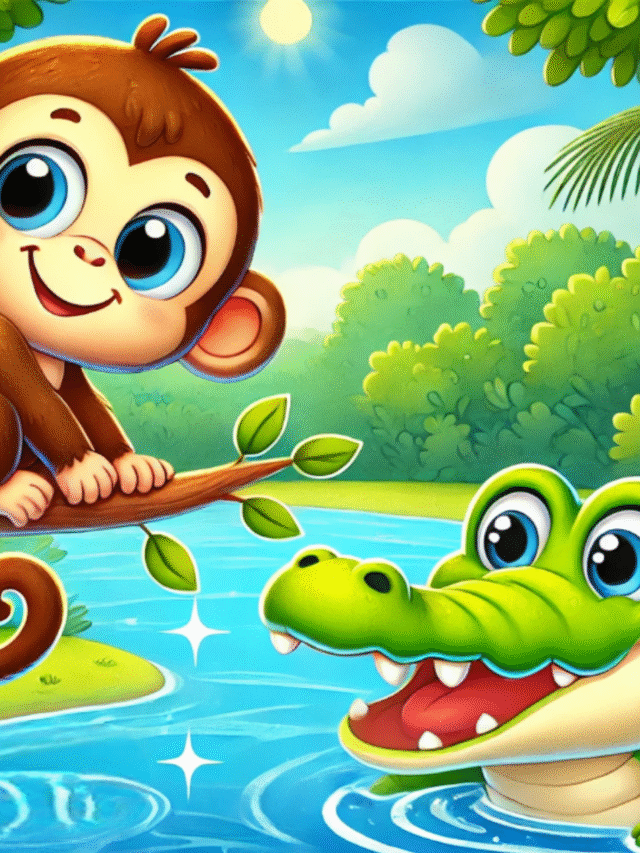 “The Monkey and the Crocodile – Panchatantra Moral Story in English”