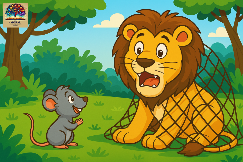 The Lion and the Mouse – A Powerful Moral Story of Kindness & Karma | The Lion and the Mouse Story with Moral 9 Lion is freed by mouse - animal friendship moral story (The Lion and the mouse story