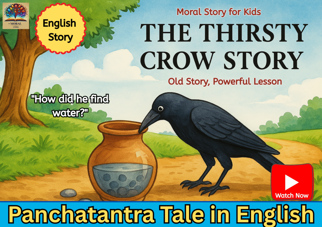 The Thirsty Crow Story – An Inspiring Panchatantra Tale with a Powerful Life Lesson 6 The Thirst Crow Story in english | Panchatantra tale in english