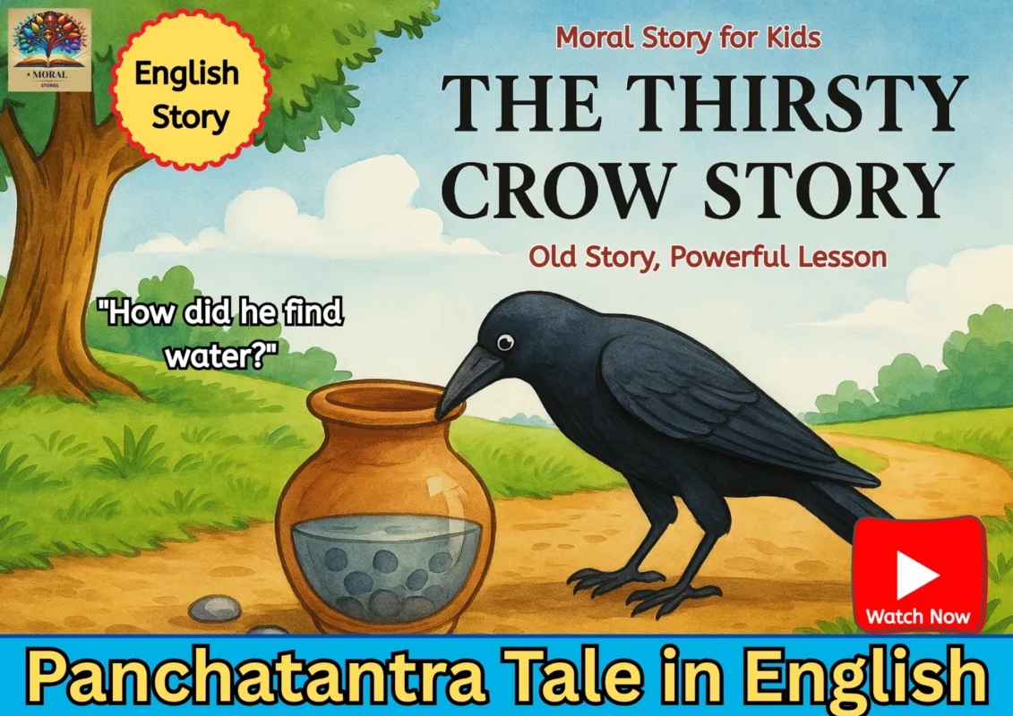 The Thirsty Crow Story in English for Kids 5 Best Life & Money Lessons