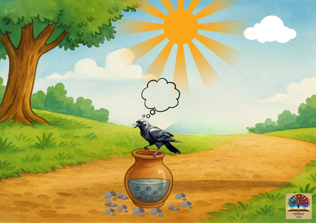 The Thirsty Crow Story – An Inspiring Panchatantra Tale with a Powerful Life Lesson 9 The Thirsty Crow Story in english (Panchatantra Story)