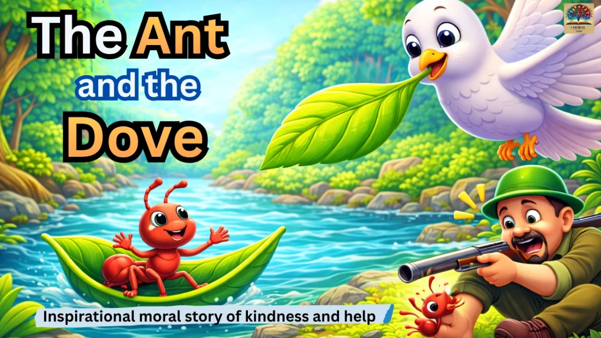 The Ant and the Dove Story in English A Moral Story for Kids with Lesson