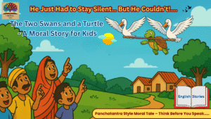 The Two Swans and a Turtle Story in English A Panchatantra Style Moral Tale