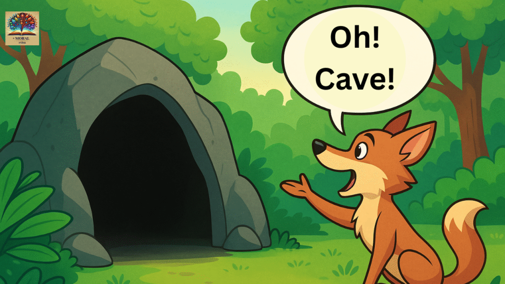 The-Talking-Cave-Story-in-English-scene-5-1024x576 The Talking Cave Story in English – A Clever Jackal Outsmarts the Hungry Lion | Panchatantra Moral Tale