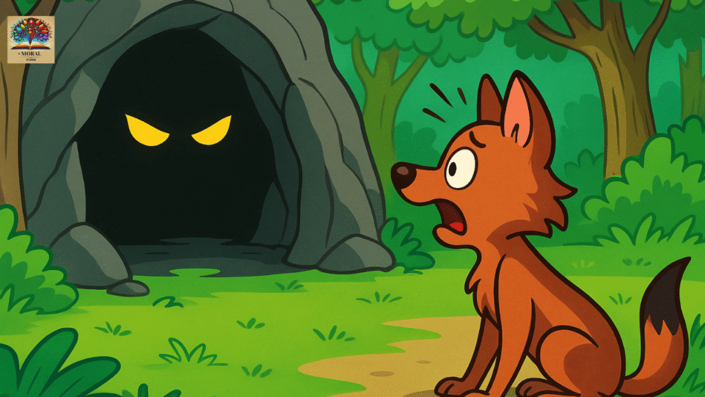 The-Talking-Cave-Story-in-English-scene-7-1024x576 The Talking Cave Story in English – A Clever Jackal Outsmarts the Hungry Lion | Panchatantra Moral Tale