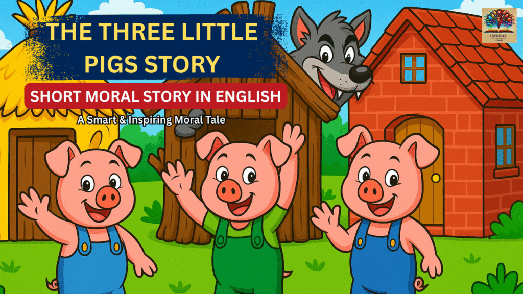 Three-Little-Pigs-short-moral-story-in-English-1024x576 The Three Little Pigs Short Story in English – A Powerful Moral Tale of Hard Work, Wisdom, Courage and 15 Life Lessons for Kids