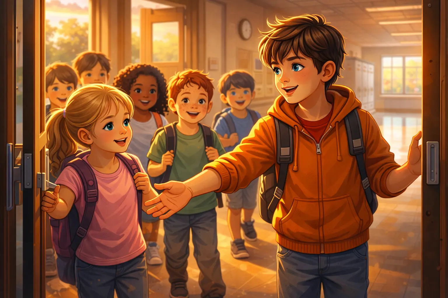 kids life lesson story about a quiet boy showing kindness at school