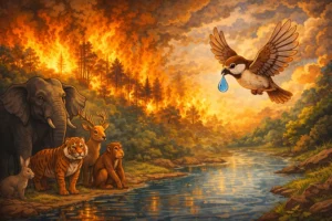 panchatantra short moral story small bird teaching life lesson