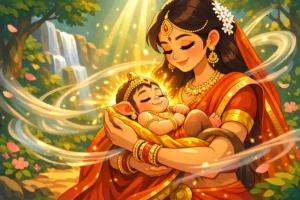 Birth-of-Bal-Hanuman-Story-300x200 The Thirsty Crow Story – An Inspiring Panchatantra Tale with a Powerful Life Lesson