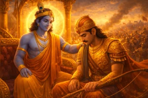 Lord Krishna Teaches the Strength of Silence