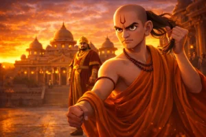 The Oath That Changed Indian History as Chanakya unties his shikha and challenges King Dhanananda