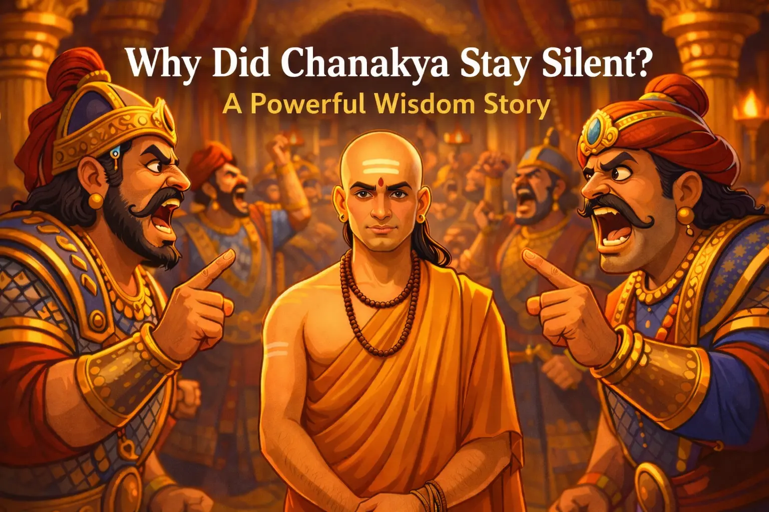 Why Chanakya Trusted Silence Over Strength wisdom story illustration