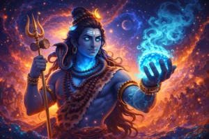 Why Maha Shivratri Is Celebrated - Lord Shiva as Neelkanth with blue throat during Samudra Manthan