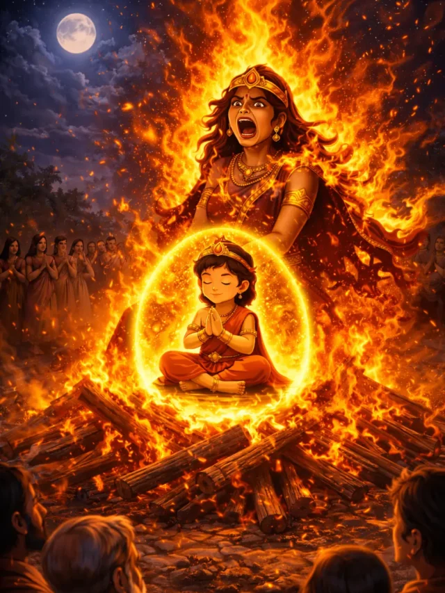 The Miracle Behind Holika Dahan |  Holi Story Explained | The Real Story of Prahlad 🔥