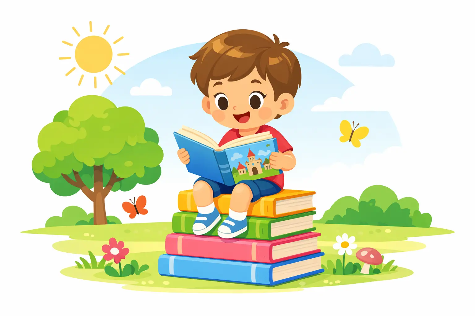 Kid-reading-a-storybook-illustration-for-kids-A-moral-stories-website 