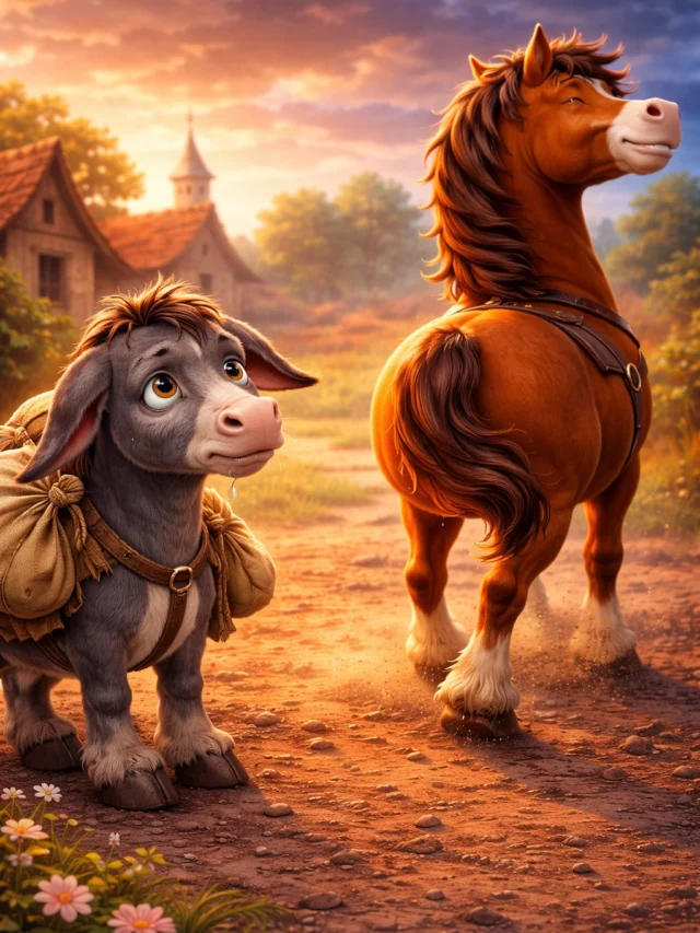 घोड़ा और गधा की कहानी – एक गलती और बड़ी सजा 😨 | 5 Life Lessons