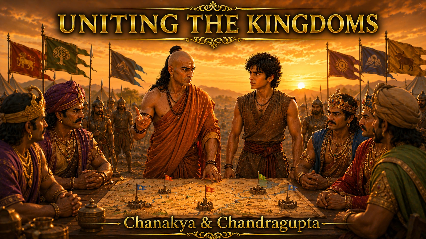 How Chanakya United Small Kingdoms with Chandragupta Maurya through diplomacy and alliances