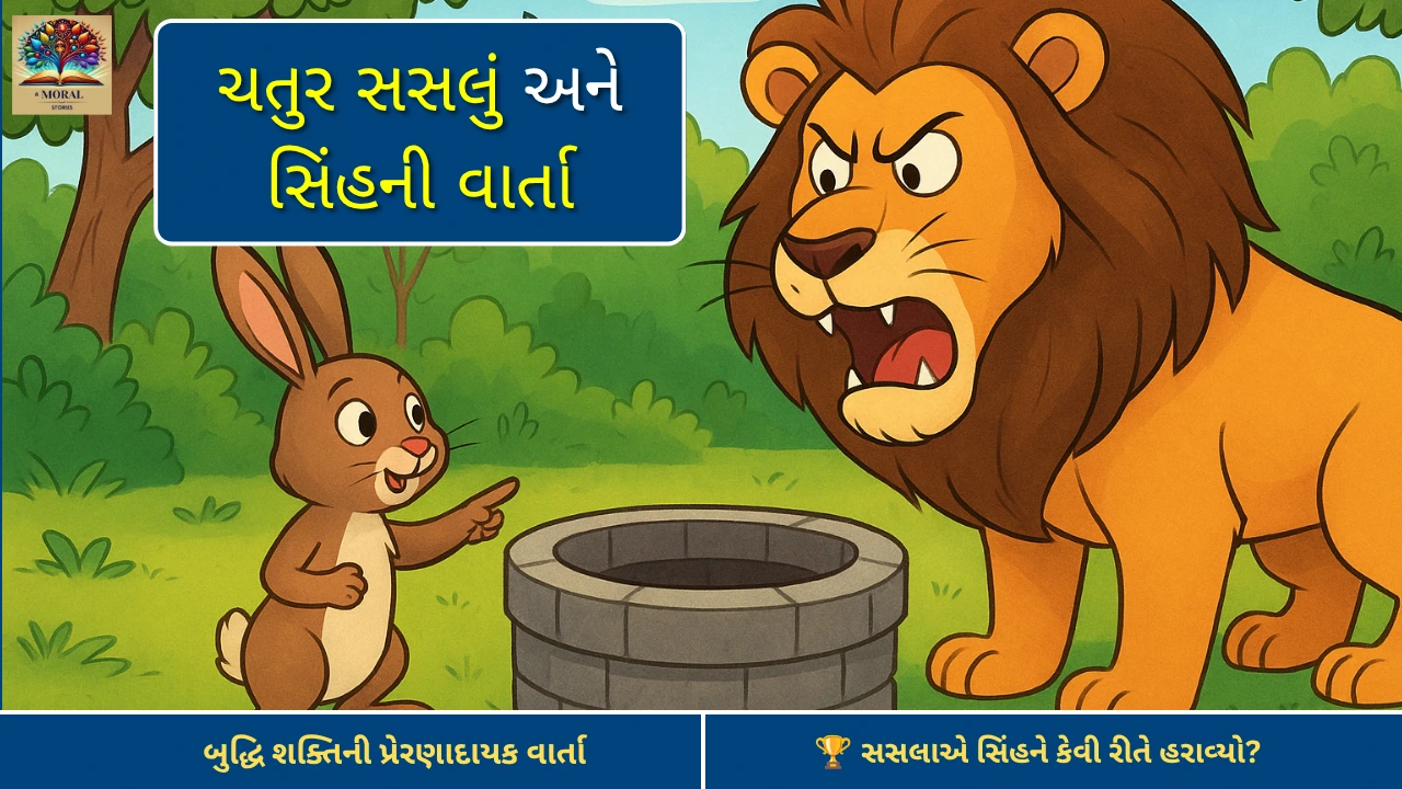 ચતુર સસલું અને સિંહની વાર્તા