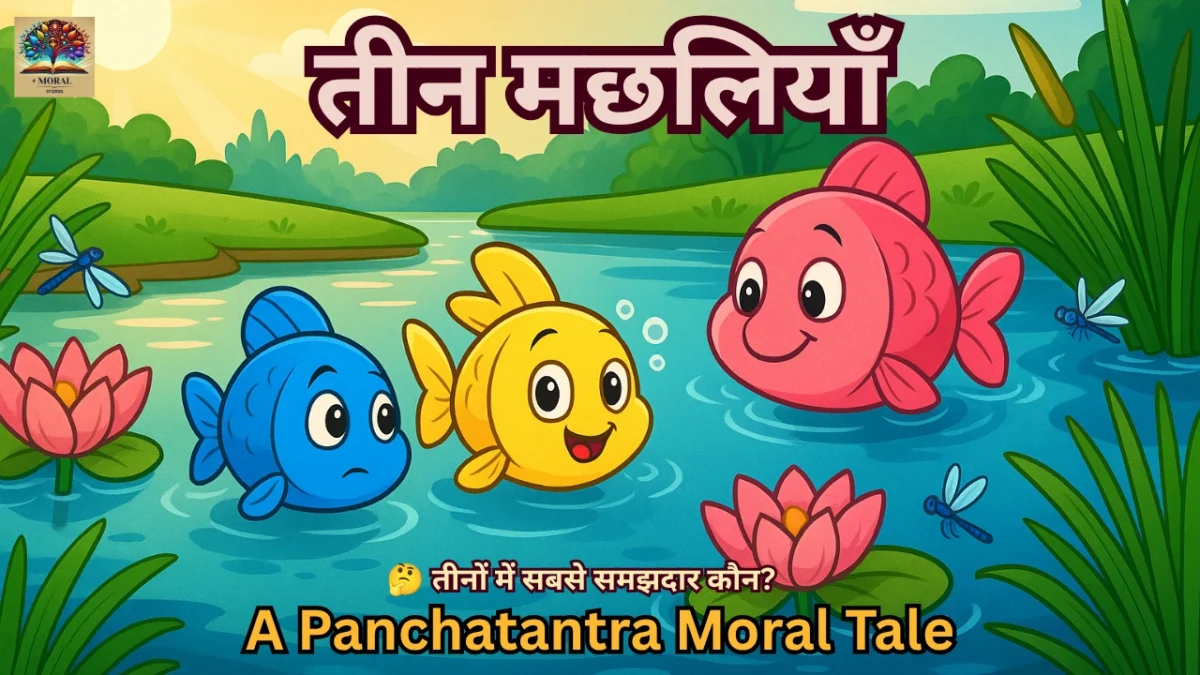 Three-Fishes-Story-in-Hindi-–-पंचतंत्र-की-तीन-मछलियों-की-नैतिक-कहानी-1200x675 Three Fishes Story in Hindi – पंचतंत्र की तीन मछलियों की कहानी, सीख और जीवन के सबक