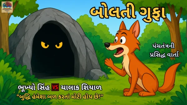Bolti-Gufani-Varta-બોલતી-ગુફાની-વાર્તા-The-talking-Cave-Story-in-Gujarati-600x338 Bolti Gufani Varta (બોલતી ગુફાની વાર્તા) | સિંહ અને ચાલાક શિયાળની પ્રસિદ્ધ પંચતંત્રની વાર્તા