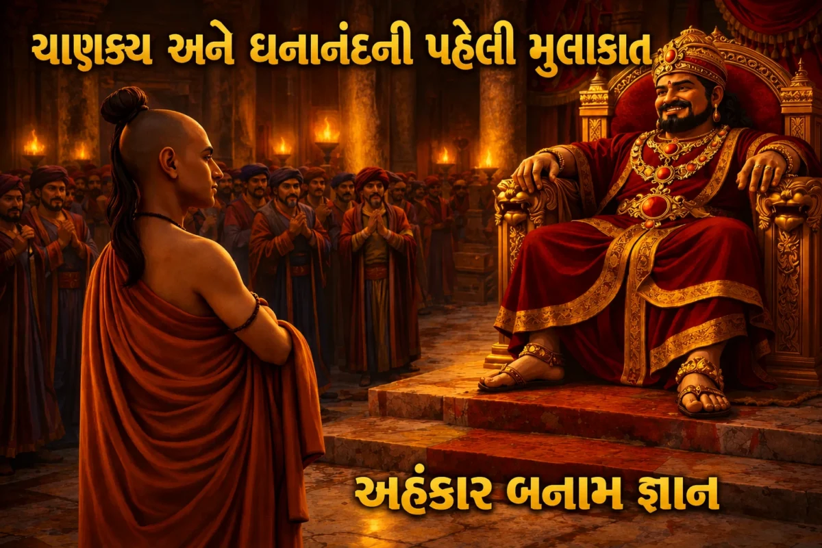 ચાણક્ય-અને-ધનાનંદની-પ્રથમ-મુલાકાત-Chanakaya-and-dhanand-First-meeting-1200x800 ચાણક્ય અને ધનાનંદની પ્રથમ મુલાકાત: જ્યારે અહંકારનો સામનો જ્ઞાન સાથે થયો (ભાગ 6)