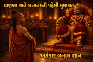 ચાણક્ય અને ધનાનંદની પ્રથમ મુલાકાત (Chanakaya and dhanand First meeting)