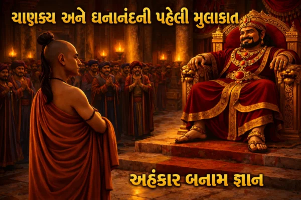 ચાણક્ય અને ધનાનંદની પ્રથમ મુલાકાત (Chanakaya and dhanand First meeting)