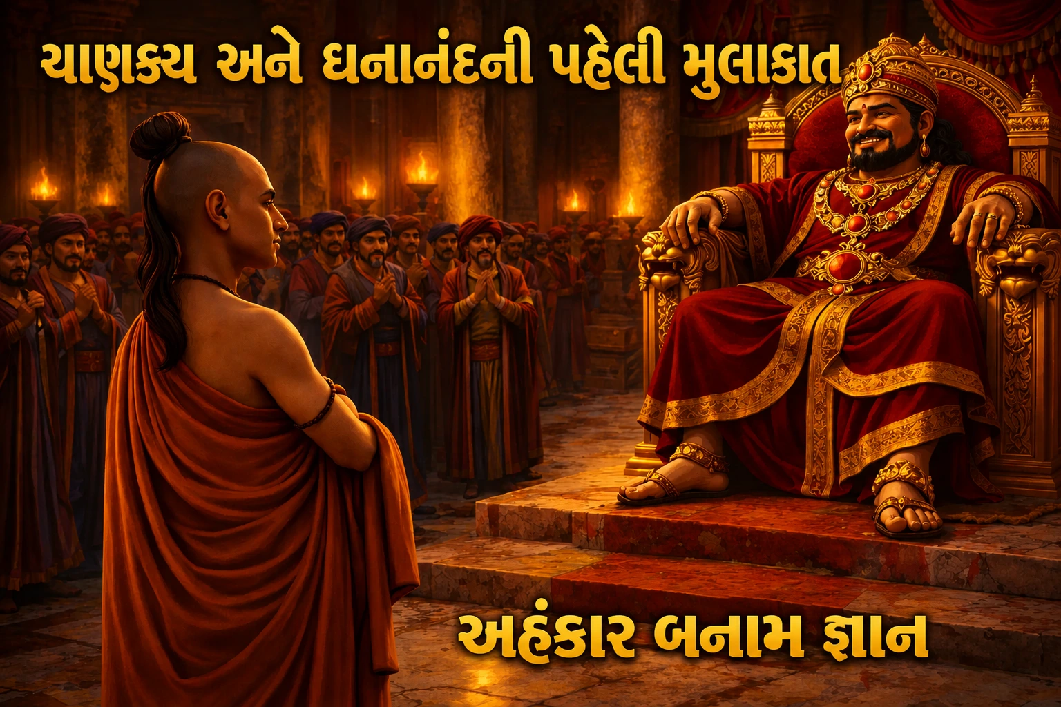 ચાણક્ય અને ધનાનંદની પ્રથમ મુલાકાત (Chanakaya and dhanand First meeting)