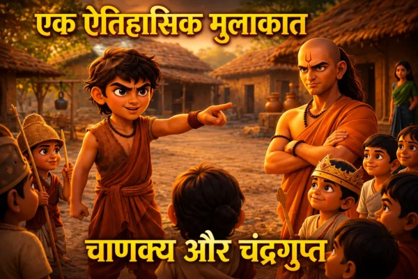 चाणक्य और चंद्रगुप्त की पहली मुलाकात