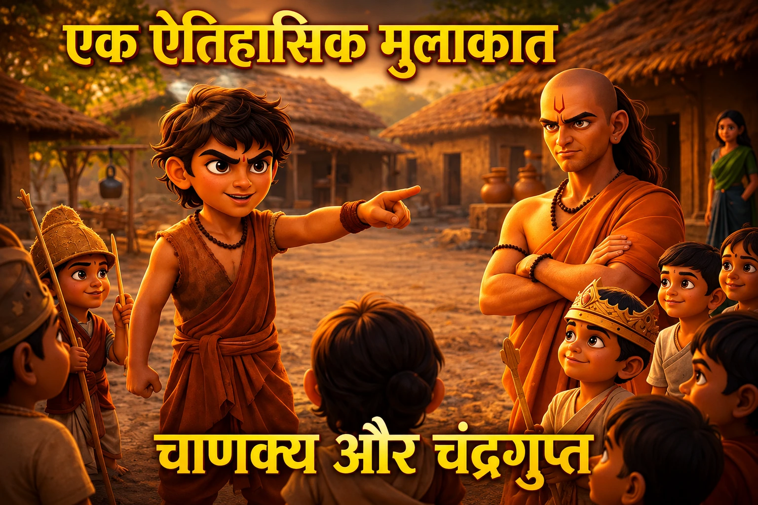 चाणक्य और चंद्रगुप्त की पहली मुलाकात