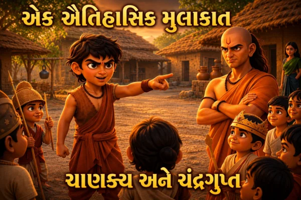 ચાણક્ય અને ચંદ્રગુપ્તની પહેલી મુલાકાત