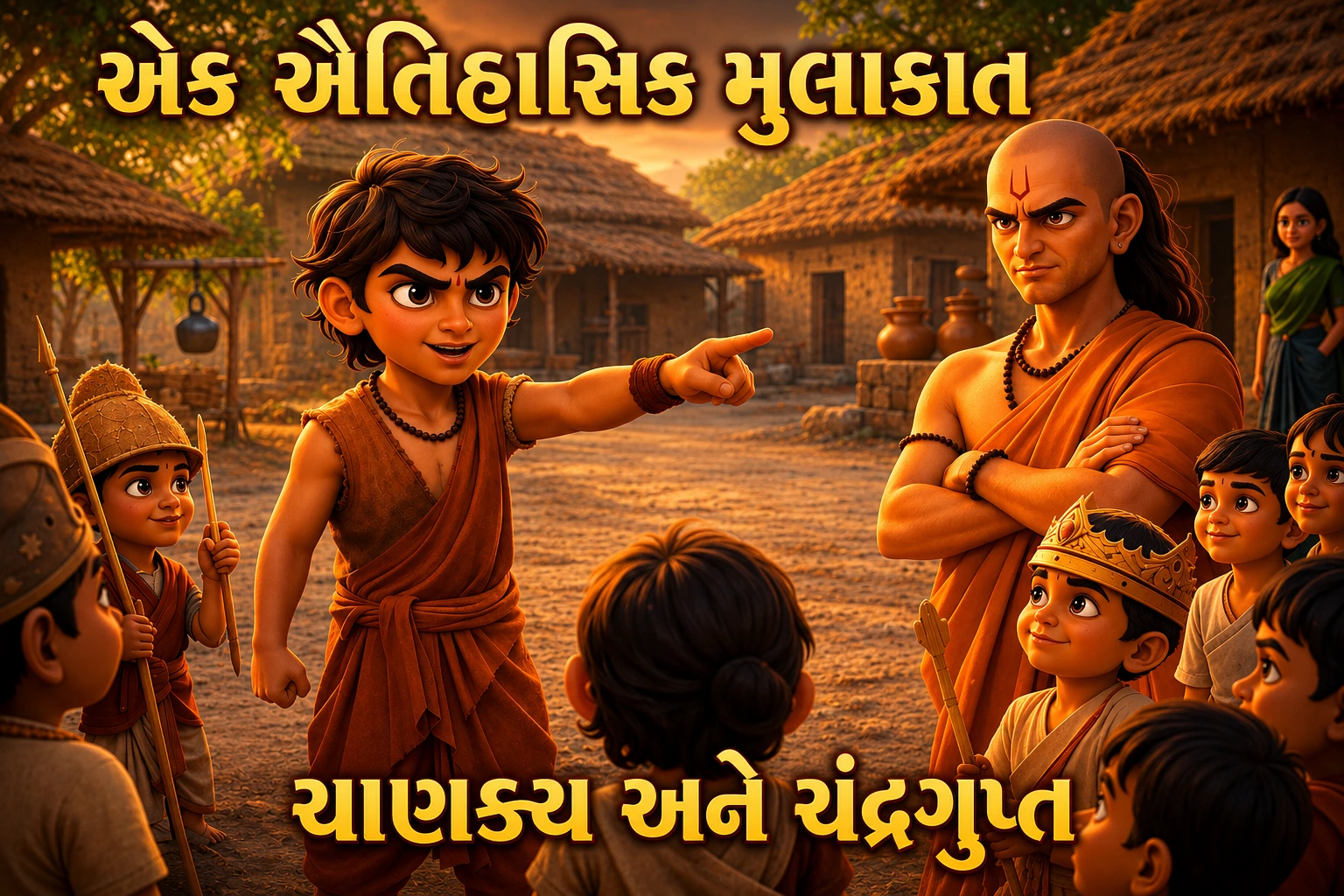 ચાણક્ય અને ચંદ્રગુપ્તની પહેલી મુલાકાત