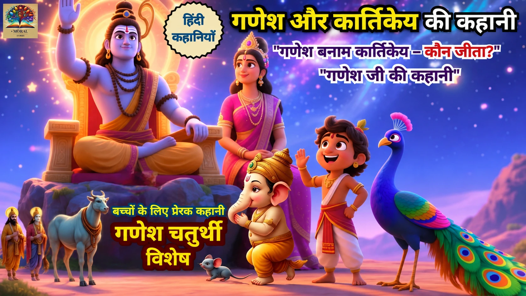 गणेश और कार्तिकेय की कहानी | Ganesh and Kartikeya Story in Hindi