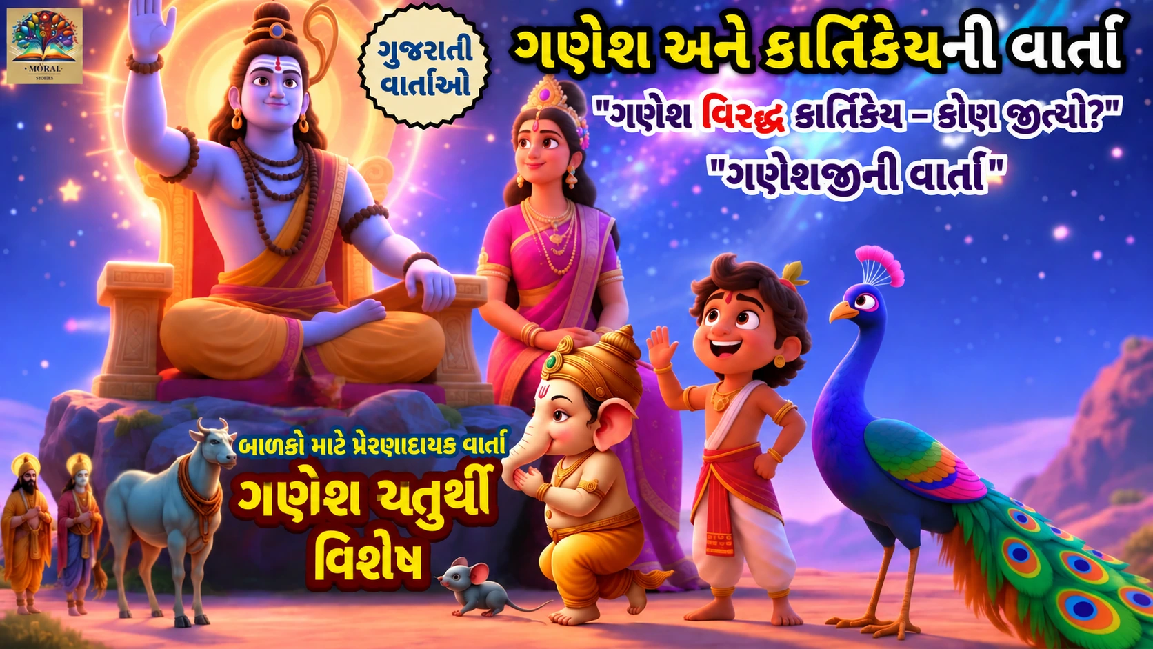 ગણેશ અને કાર્તિકેયની વાર્તા | Ganesh and Kartikeya Story in Gujarati
