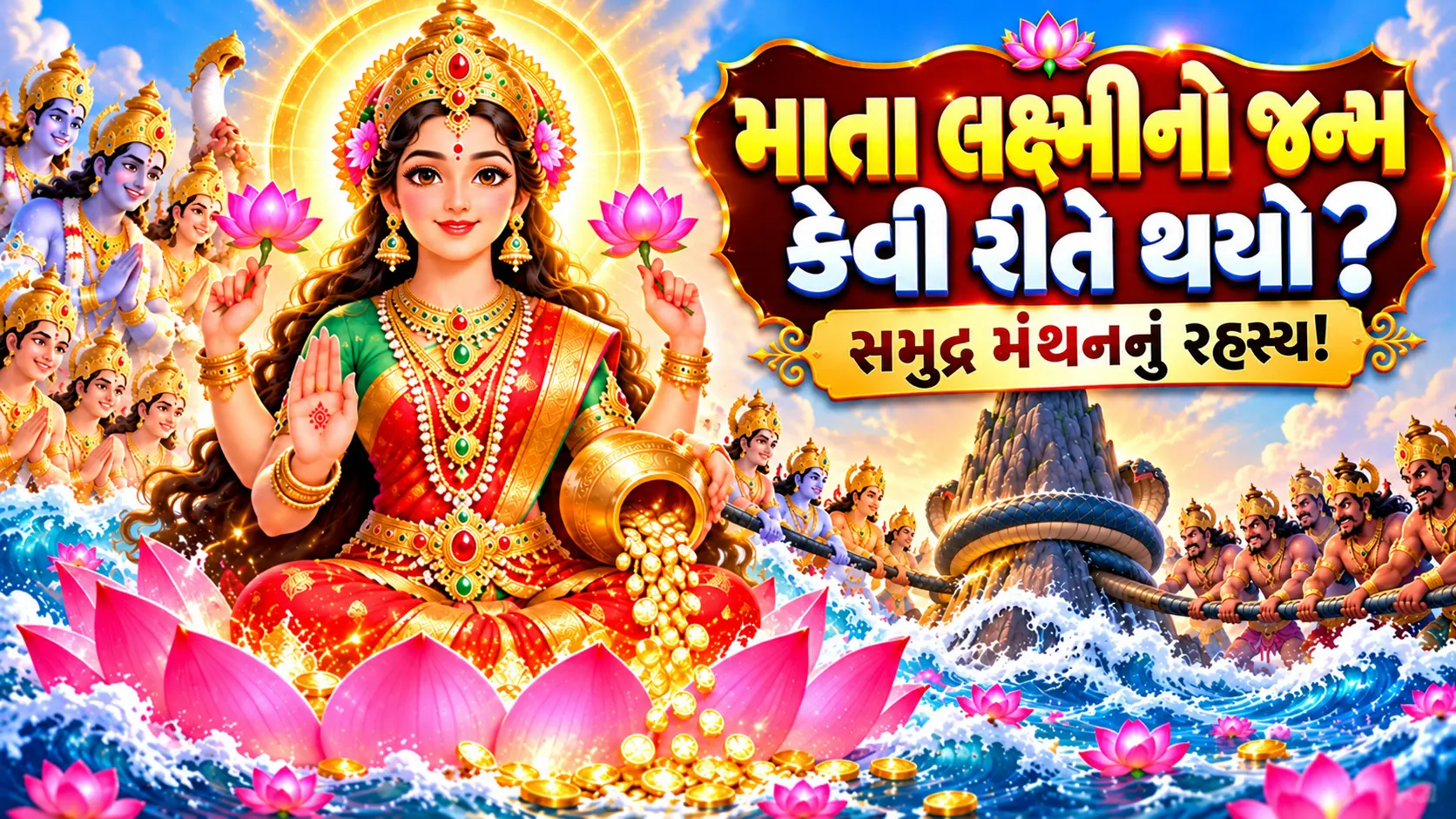 માતા લક્ષ્મીનો જન્મ કેવી રીતે થયો